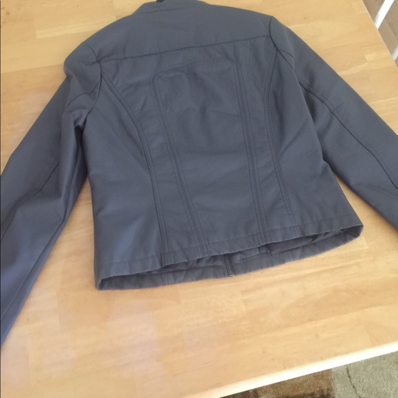 Leather jacket gray - Picture 2 of 2